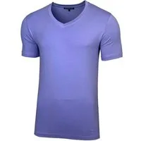 Baxboy T-Shirt Baxboy tiefer V-Ausschnitt Uni Basic Herren Kurzarm T-Shirt V-66