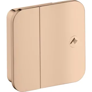 hansgrohe Axor One Fertigmontageset 45771300 Unterputz-Absperrventil, 1 Verbraucher, polished red gold