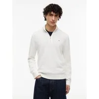 Tommy Jeans Strickpullover TJM SLM ESS LIGHT ¼ ZIP SWTR EXT Mit Rundhalsausschnitt