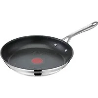 Tefal Bratpfanne Jamie Oliver Cook Smart, Pfanne Induktion mit Antihaftversiegelung, Edelstahl, Thermo-Signal bei idealer Bratttemperatur, für alle Herdarten geeignet