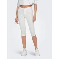 ONLY Caprijeans ONLRAIN – Skinny Fit mit mittlerer Leibhöhe für moderne Silhouette skinny fit, Denim/Jeans, Viskosemischung, unifarben, pflegeleicht