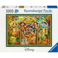 Ravensburger Puzzle Disney Classics, Die schönsten Disney Themen, 1000 Puzzleteile, Made in Germany