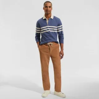 Classic Fit Schlupfbund-Feincordhose für Herren, Herren, size: regular, Braun, Baumwolle, by Lands' End