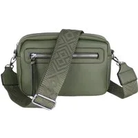 MIRROSI Umhängetasche Damen, Veganleder Crossbody Tasche Bag, Schultertasche (inkl. 1 Münzbeutel und 2 Wechselgurte, 26x16x8cm (BXHXT), gemusterten & verstellbaren Schulterriemen