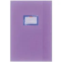 Herlitz Schulheft Herlitz Heftumschlag / Hefthülle DIN A4 / Baststruktur / Farbe: violet