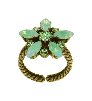 konplott - Ring - Sabrina Vintage grün