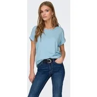 ONLY T-Shirt ONLMOSTER – Kurzarmshirt mit Aufschlag und klassischem Look Viskosemischung, regular fit