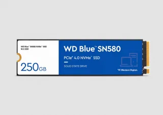 Western Digital WD Blue SN580 NVMe SSD 250GB | wds250g3b0e | M.2 2280 / M-Key / PCIe 4.0 x4