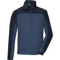 Killtec Strickjacke KOS 42 MN FLX JCKT Sportive Colourblock-Jacke, Kinnschutz, verschließbare Taschen