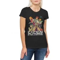 Urban Backwoods Print-Shirt Future Crew Damen T-Shirt TV Anime Manga Captain Eighties Achtziger (1-tlg) Comet Grag Otto Televison