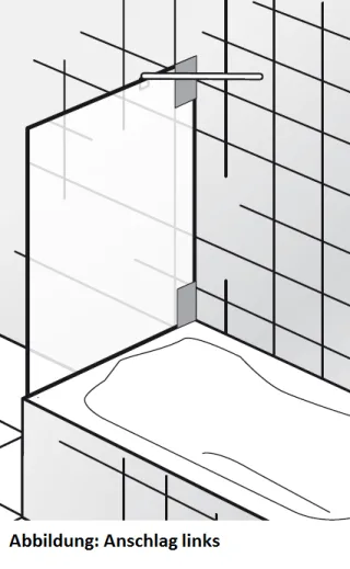 HSK K2.99 Seitenwand zu Badewannenaufsätzen K2 K2.99