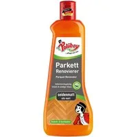 poliboy Parkett Renovierer Seidenmatt - 500ml Parkettreiniger (für strapazierte Holz- und Korkböden - Made in Germany)
