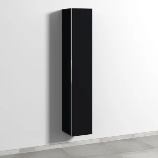 Sanipa 3way Hochschrank mit 1 Tür, Schwarz-Matt BS10708