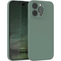 EAZY CASE Handyhülle für Apple iPhone 15 Pro Max Hülle Silikon 6,7 Zoll, Schutzhülle mit Kameraschutz stoßfest telefonhülle Matt Dunkelgrün
