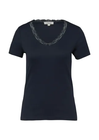s.Oliver - T-Shirt blau - Gr. - 46