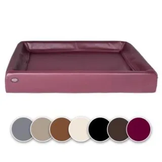 SABRO Hundebett KUDDE Kunstleder pink 1,17 m, 1,5 m