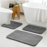 Sentidos Badematte badteppich rutschfest Eleganter Badezimmerteppich, Höhe 20 mm, Polyester, 60x100cm, badematten badläufer badgarnitur badteppiche teppich toilette