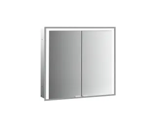 emco LED-Lichtspiegelschrank Prime 3 Unterputz, 1000 mm, 2-türig Rückwand weiß, 949717304 949717304