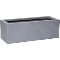 VIVANNO Balkonkasten Fiberglas FLOBO Kasten - Betongrau Beton-Design (1 St), 45x17x15 cm