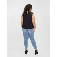 Vero Moda Curve Langarmbluse VMMilla (1-tlg) Spitze