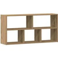 vidaXL Regal Wandregal Artisan-Eiche 100x25x50 cm Holzwerkstoff, 1-tlg.