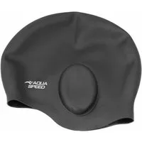 Aqua Speed Badekappe Elastische Schwimmkappe Schwimmen mit Ohrenschutz