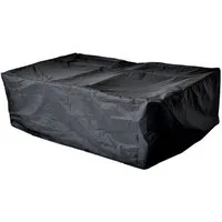 Melko Gartenmöbel-Schutzhülle Abdeckplane Schutzhülle 197x122x62 CM Schwarz Kordelverschluss (Stück, 1-St., Hülle), Polyethylengewebe