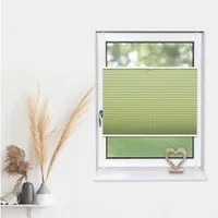 Deco-Raum Plissee Basic, blickdicht, Klemmträger, auf dem Fenster-/Türrahmen, Klemmfix, einfache Montage, in verschiedenen Farben und Größen ohne Bohren