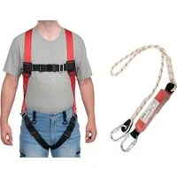 TRIZERATOP Fallschutz-Schlinge Sicherheitsgeschirr mit Falldämpfer – Komplettset für Höhenarbeiten