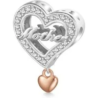Gnoce Bead Gnoce Charm Mother Herz HSC081 Silber