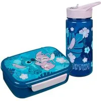 Textiel Trade B.V. Lunchbox Disney Lilo & Stitch Lunchpaket – Brotdose & Trinkflasche 500 ml, (1x Flasche, 1x Brotdose)
