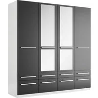 priess Kleiderschrank Schrank Garderobe Wäscheschrank Barcelona in 5 Breiten viel Stauraum, geräumige Schubkästen, mit Spiegel, MADE IN GERMANY