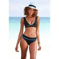 Vivance Bikini-Hose Lorena mit kontrastfarbenem Piping am Umschlag