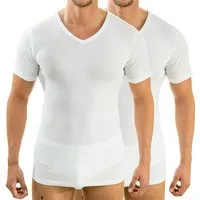 HERMKO Unterziehshirt 16488 (Pack, 2er) Baumwolle/Modal, Business Shirt, angenehm weich
