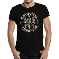 RAHMENLOS® T-Shirt als Geschenk für Biker und Motorradfahrer - Gruppentherapie