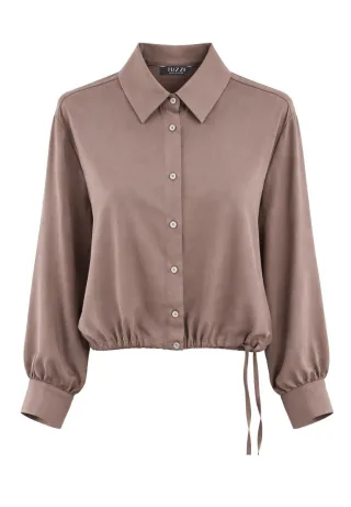 tuzzi - Bluse WHITE mit Knopfleiste taupe - Gr. - 38