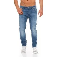 Jack & Jones Slim-fit-Jeans Jack & Jones Tim Original Medium Blue Wash Slim Herren Jeans