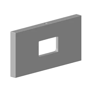 Dornbracht Rosette Ersatzteile 092779008 120 x 60 x 9 mm chr gebürstet 092779008-93