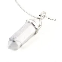 LAVISA Kette mit Anhänger LAVISA Obelisk Edelstein Halskette silber, echte Kristalle, Naturstein, Edelstein Halskette Schmuck Kristall Naturstein Edelsteinkette