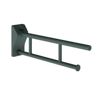 KWC Aquarotter Stützklappgriff, MEDCARE, Edelstahl, grau, 113x234x700 mm, WC-Rollenhalter, 360000377 3600003778