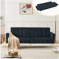 Merax Schlafsofa, mit Bettfunktion,Bettsofa,Klappsofa,Gästebett