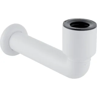 Geberit Anschlussbogen für Urinal weiß d 50mm in PP Abgangsrohr mit Dichtung 152231111
