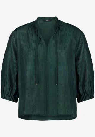 zero - Locker geschnittene Bluse grün - Gr. - 38