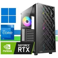 X-HARDWARE X-Gaming 12700F, 32GB RAM, 1000GB NVMe SSD + bis zu 4TB HDD Gaming-PC (Intel Core i7 12700F, Nvidia GeForce RTX 4060Ti, 32 GB RAM, 0 GB HDD, 1000 GB SSD, Luftkühlung, Windows 11 Professional)