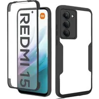 betterfon Handyhülle für Xiaomi Redmi 15 2-teiliges 360° TPU Schutzcase, Vollschutz Case mit integriertem Displayschutz und klarer Sicht