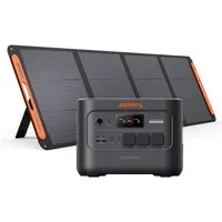 Jackery Stromgenerator E3000 v2 mit 200W Solargenerator, 3072Wh/3600W tragbare Powerstation, 7,2 in kW, LiFePO4 Powerstation für Notstrom, Camping, Wohnmobil & Haushalt