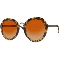 BEZLIT Eyewear Retrosonnenbrille Rundglas Designer Damen Sonnenbrille (1-St) mit Leo Optik