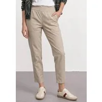 STREET ONE Chinohose Slim Leg Chino mit Elastikbund
