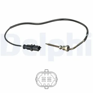 Delphi Abgastemperatursensor Fiat Doblo 263