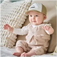 MAXIMO Overall (1-tlg) Beigemeliert, Löwe, Musselin, Overall, Unisex